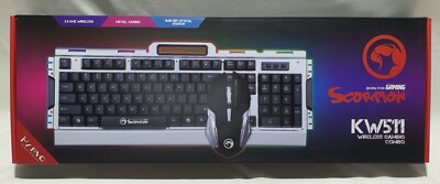 MARVO SCORPON KW511 WIRELESS GAMING COMBO WIRELESS KEYBOARD+MOUSE NEW