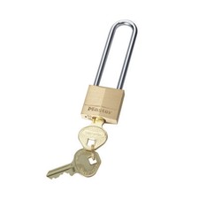 Image of Master Lock 30mm Solid Brass Padlock 64mm Shackle 130EURDLJ - 130EURDLJ