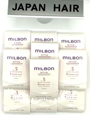 (set of 10)　milbon repair  coarse hair No.5 Treatment (9g×4pck)weekly booster