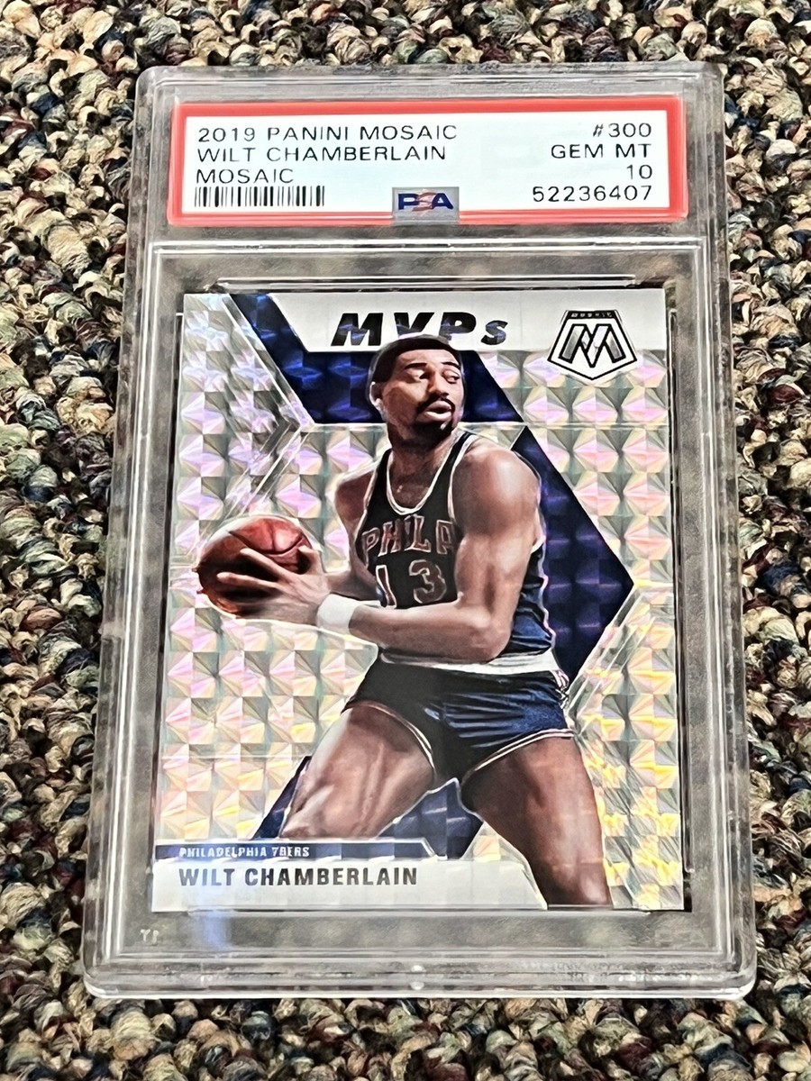 PSA 10 GEM MINT BASKETBALL CARD 2019 PANINI MOSAIC HOF WILT