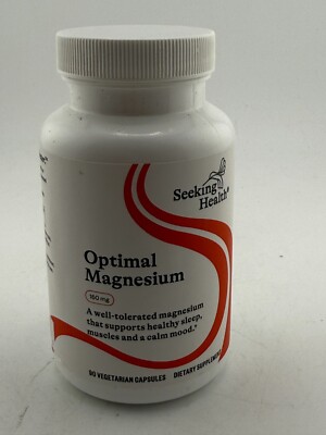 Seeking Health, Optimal Magnesium, 150 mg, 90 Vegetarian Capsules  10/2027