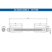 Bremsschlauch ATE 24.5204-0295.3