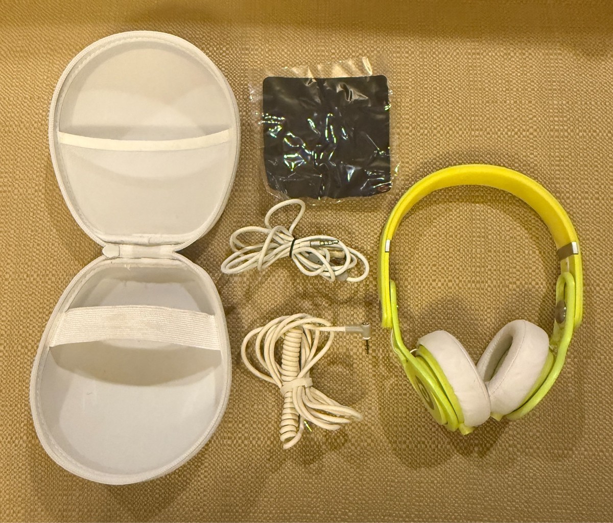 Beats Mixr Headphones On-Ear Neon Yellow Mixer by Dre Case