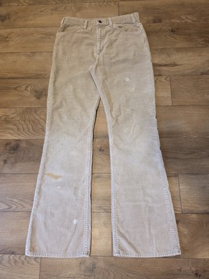 Vintage 70s Levis 646 White Tab Flare Bell Bottom Corduroy Pants