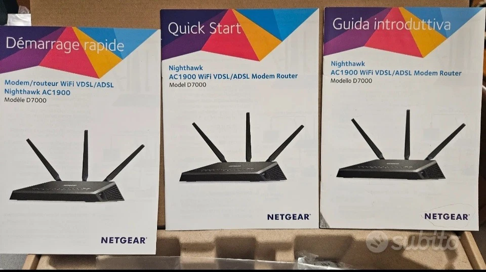 NETGEAR D7000 - Nighthawk AC1900 - VDSL Router Access Point - Immagine 3 di 4