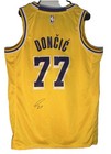 Luka Doncic Signed Yellow Los Angeles Lakers Jersey Autographed PSA/DNA COA