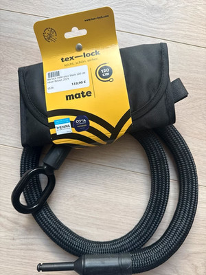 tec-lock mate onyx black 120cm mit Tasche - extrem robust
