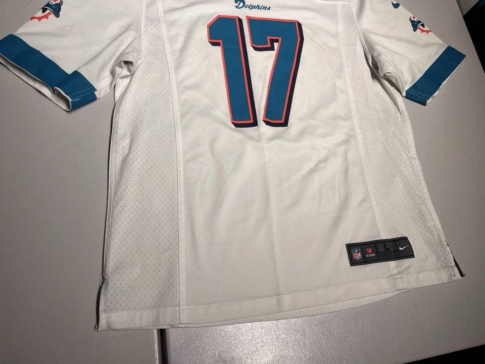 Camiseta deportiva de los Miami Dolphins para hombre grande blanca Tannehill Nike On Field Team NFL fútbol americano Foto 3 de 4