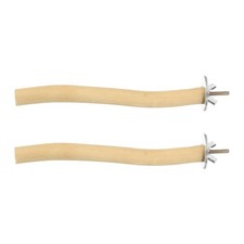 2 Pcs Natural Wooden Bird Branch Wood Perch Stand, Length 5.9'' Diameter 19mm