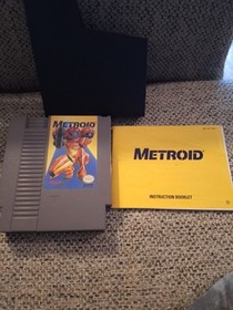 Metroid (Nintendo NES) Yellow Classic Series  Authentic Not Tested