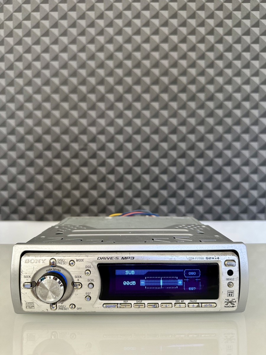 Sony CDX-F7700 Single Din Car Stereo Old School Retro Car Stereo