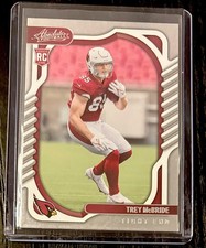 2022  Absolute Trey McBride RC Arizona Cardinals #137 Football Card 2P ROOKIE!