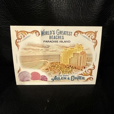 2018 Topps Allen & Ginter World's Greatest Beaches Complete 10 Card Insert Set
