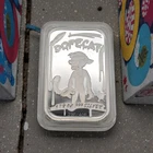 2025 DopeCat Me Love You Long Time 1 oz Proof .999 Silver Bar COA Sticker #29/40