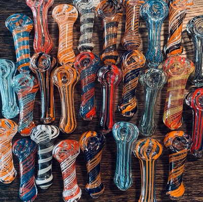 #ad Buy 2 Get 2 Free GLASS 2.5 3.5” TOBACCO SMOKING THICK GLASS SPOON PIPE $7.45