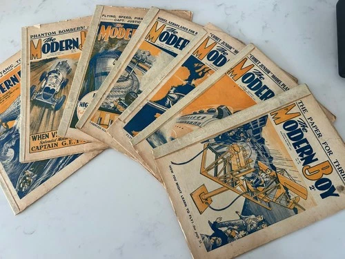  7 x Modern boy Magazine from 1935 - 1937