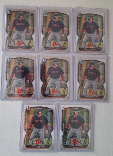 (6) 2023 Bowman Chrome (2) Paper Prospects Roman Anthony #BCP-71 (RC)
