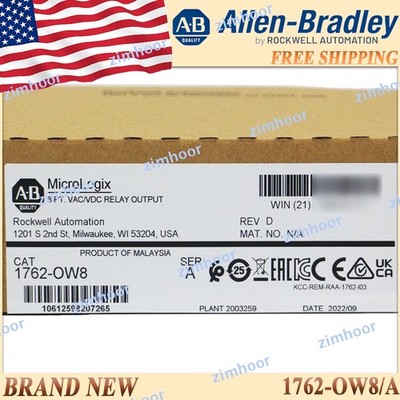 New Sealed 1762-OW8/A MicroLogix Relay Output Module Free Ship 1762OW8 serA 1PC