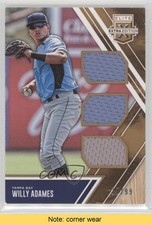 2017 Elite Extra Edition Triple Materials Holo Gold 22/99 Willy Adames READ 1u6