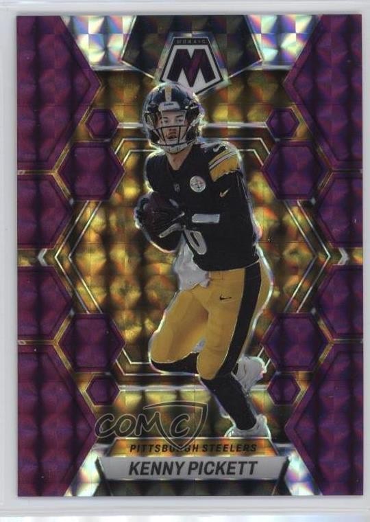 2023 Panini Mosaic Purple Mosaic Prizm 41/49 Kenny Pickett #201 1c5x