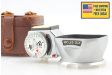 Meter works  [Near MINT w/Case]  Rollei Rolleilux Light Meter From JAPAN