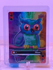 2021 Upper Deck Goodwin Champions Playing Cards 4 of Spades Hoot