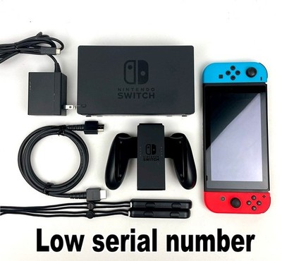 Nintendo Switch HAC-001 Low Serial Console All Accessories
