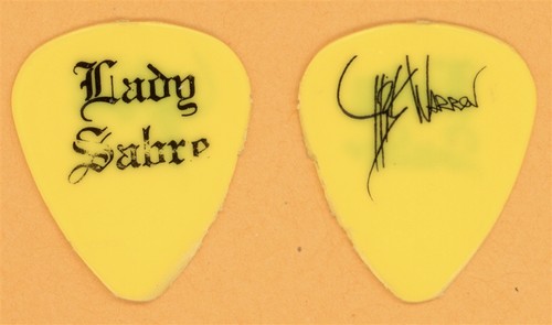 Lady Sabre Chris Warren Vintage Guitar Pick - 1989 Enchanted Tour