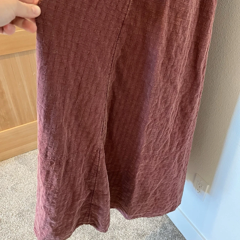 Festi Bohemian Plus Women’s Maroon Red Dress 100% Cotton Bow Maxi Freeppl Anthro - Image 4 of 4