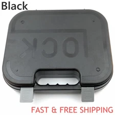 Black / Green Hard Case For G lock Pistol Handgun Hard Pistol Case Lockable