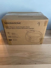 Magnasonic Ultrasonic Cleaner - 20oz Stainless Steel Tank, Digital Timer, 5 Clea