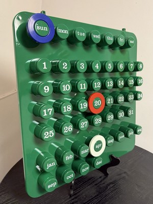 NEW Ring-a-date Calendar Euroway Torino - Giorgio Della Beffa Design plastic