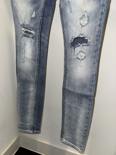 Ksubi Van Winkle Trashed Dreams Skinny Jeans Gr. 29 helle Waschung distressed neu - Bild 2 von 5