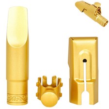 New Soprano Saxophone Mouthpiece Gold 5C 6C 7C 8C Metal Frosted Sax Mouth piece