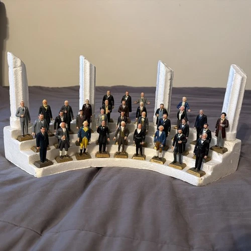 1960'S MARX PRESIDENTS SET OF 33 VINTAGE TOY FIGURE FIGURINE COLLECTION USA