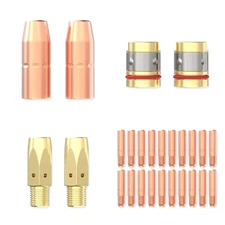 New 26PCS MIG Welding Torch Kit Acc 0.9mm Tip Nozzle Diffuser for Welders