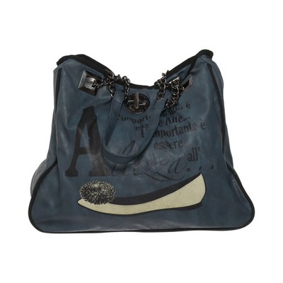 Le Pandorine, Umhängetasche, Damen, Polyester, Blau, Print, 40, 16, 35 cm #m0n