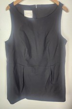 Azazie Atelier Women's Plus Sz. C Black Fitted Short Mini Black Sleeveless Dress