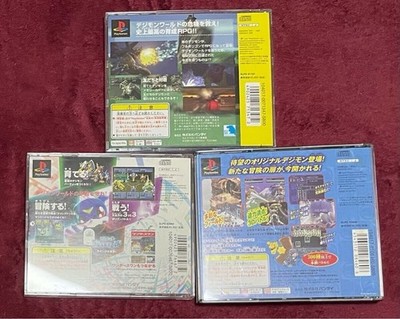 Digimon World 1 2 3 set PS1 Sony Playstation 1 Japan Version