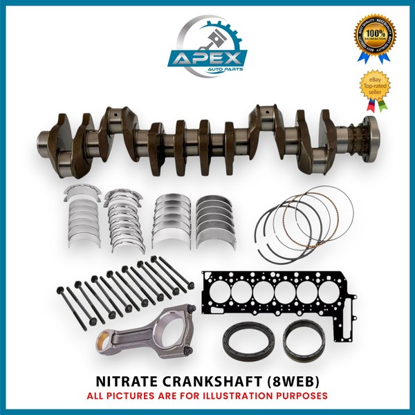 FüR BMW N57 3.0 Diesel Kurbelwelle (8WEB) + N57D30 Motor Instandsetzungs-Kit-image