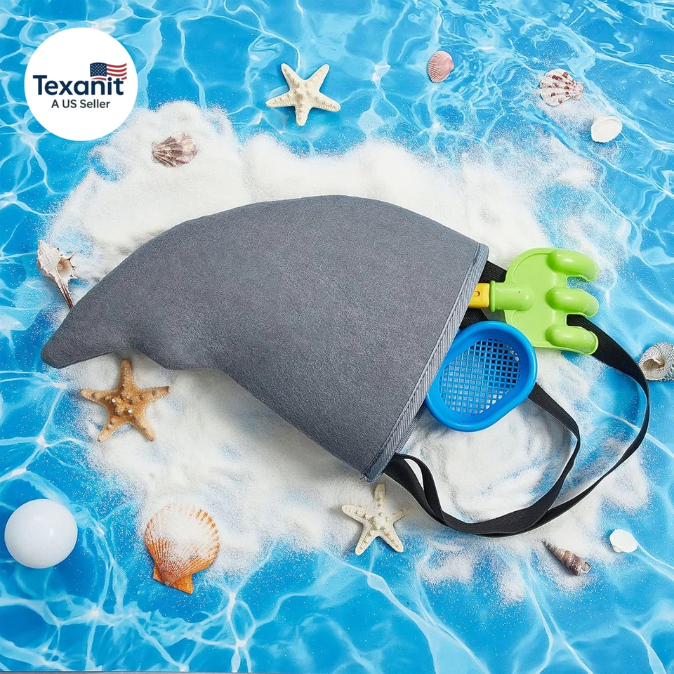 6 Piezas Disfraz Aleta de Tiburón Gris Lindo Fácil de Usar Accesorios de Tiburón Accesorios de Disfraz f Foto 4 de 4