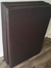 3 Sound Absorbing Acoustic Wall Panels in Brown - SET of 3