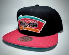 Mitchell  Ness Original Fit San Antonio Spurs 2 Tone Classic Snapback Cap Black