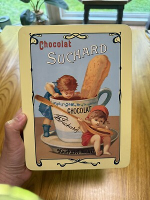 Empty Kraft Jacobs Suchard chocolate advertising box Tin RARE 2003