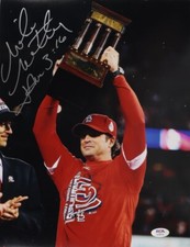 Mike Matheny Signed Cardinals 11x14 Photo with Inscription (PSA) - A