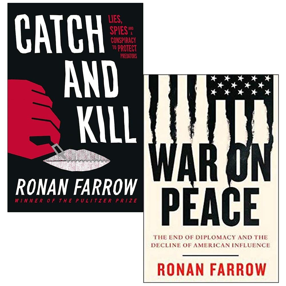 Ronan Farrow Collection 2 Books Set Catch and Kill, War on Peace Paperback  NEW