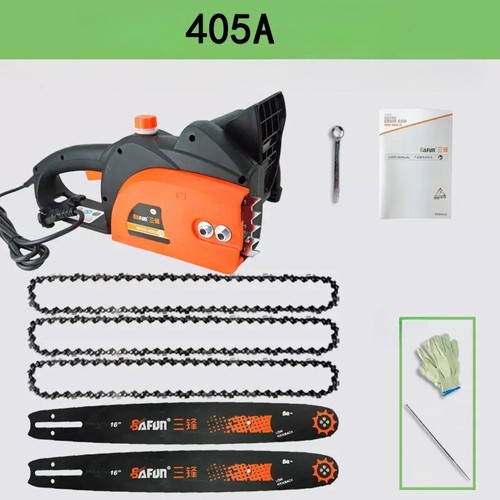 Motosega elettrica portatile 405A alta potenza motosega per legno catena segatrice per legno - Foto 14 di 14