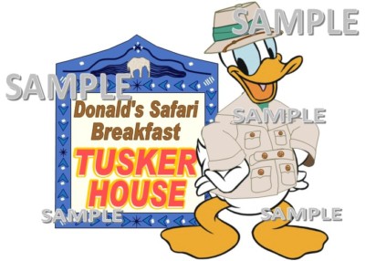 Disney Animal Kingdom Donald's Safari Breakfast Tusker House Scrapbook Die  Piece
