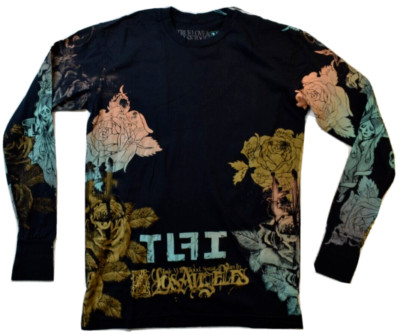 True Love & False Idols Mens TLFI Angel Will Rise Black Shirt NWT S, M, L, XL