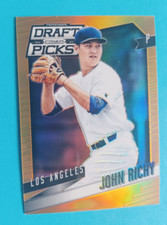2014 PANINI PRIZM PERENNIAL DRAFT PICKS JOHN RICHY #94 RC #05/60 ORANGE DODGERS